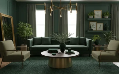 18 Stunning Dark Green Living Room Decor Ideas You’ll Love