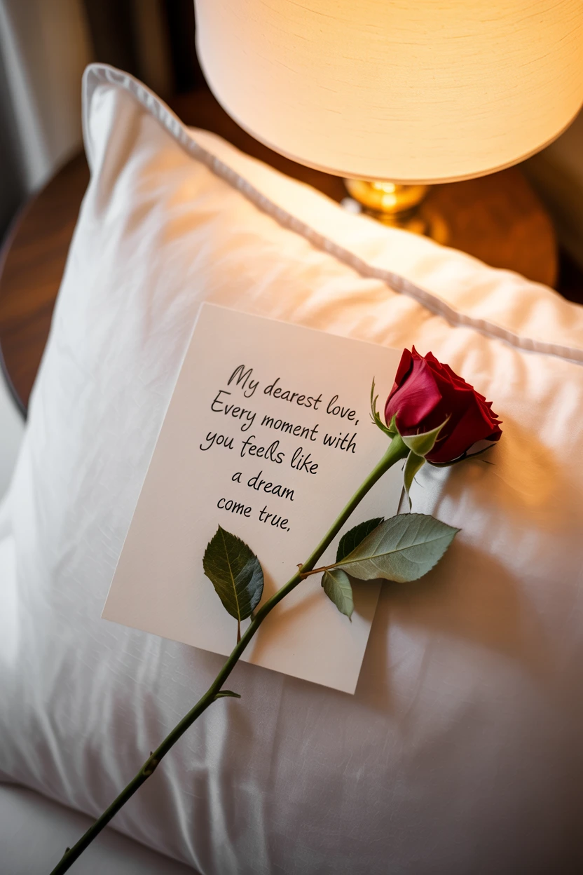 Leave a Handwritten Note on the Pillow