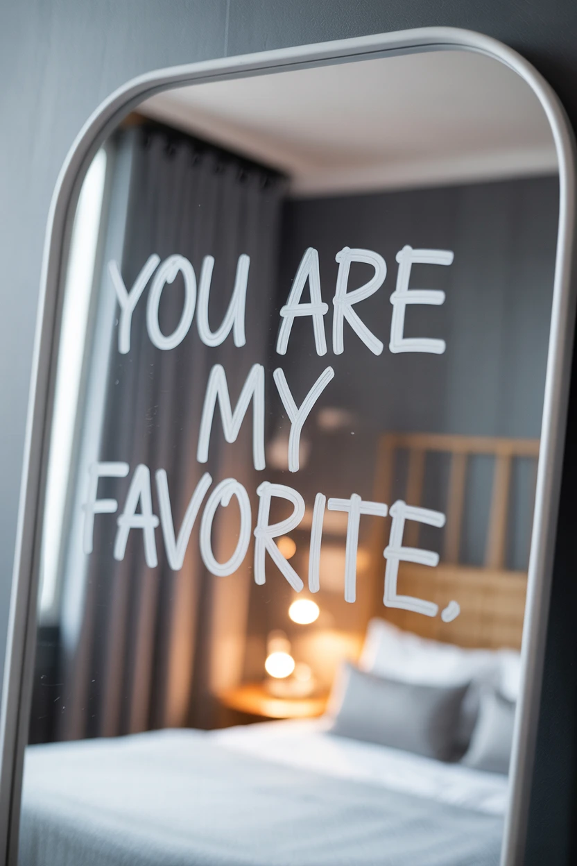Write on a Mirror with a Dry-Erase Marker