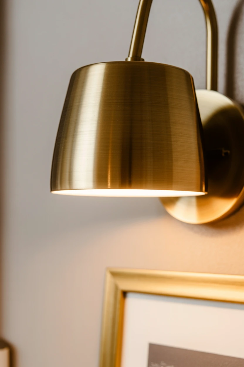 Introduce Warmth with Brushed Brass Accents