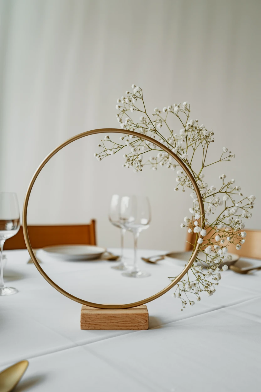 The Modern Standing Hoop Centerpiece