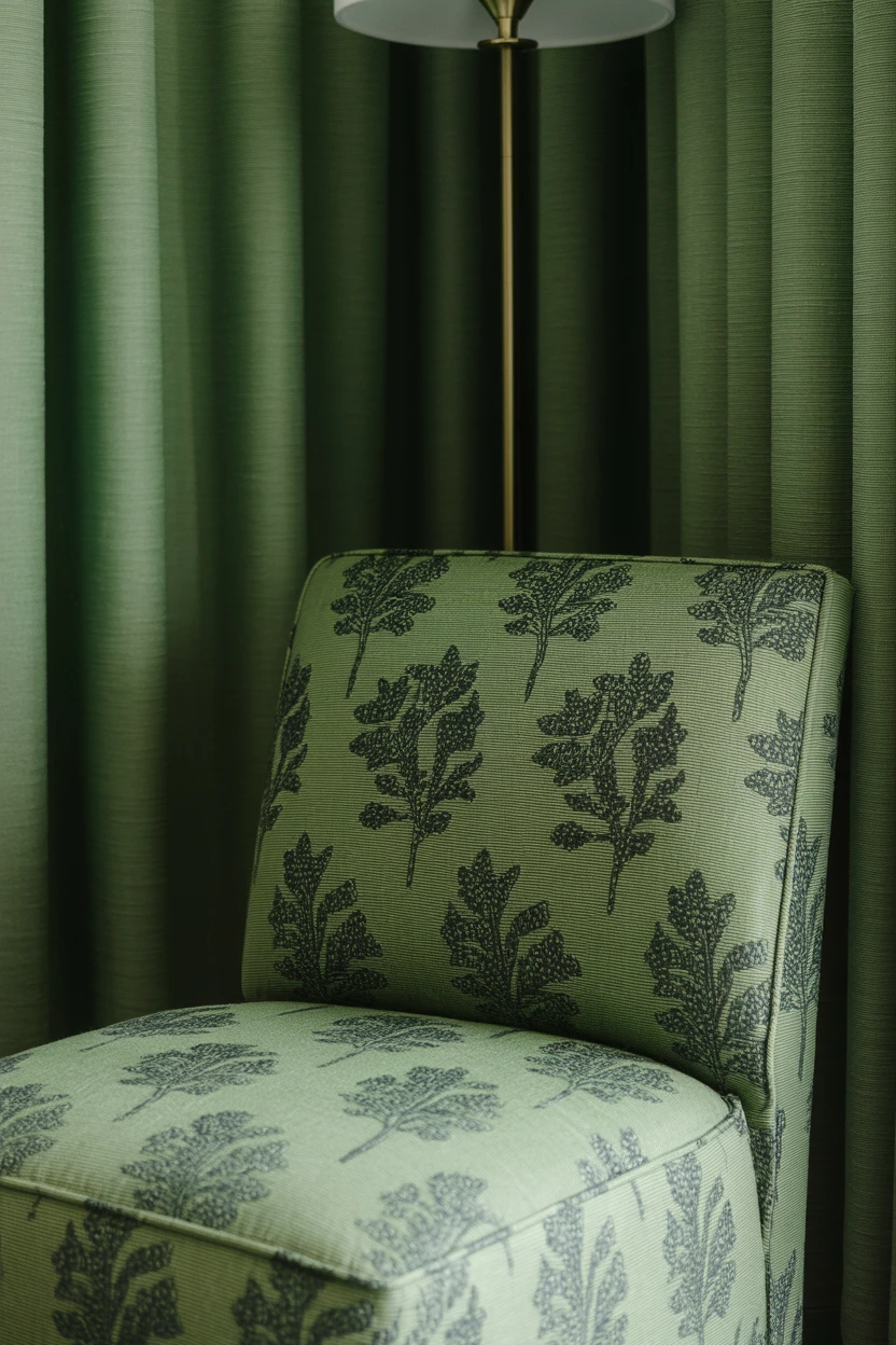 Incorporate a Subtle Art Deco or Botanical Pattern
