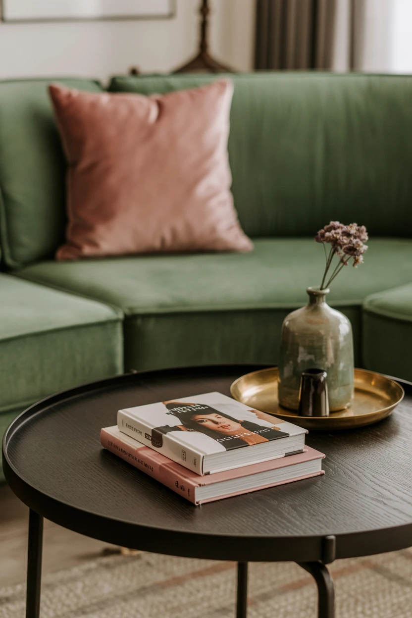 Introduce a Pop of Unexpected Color, Like Dusty Pink or Ochre