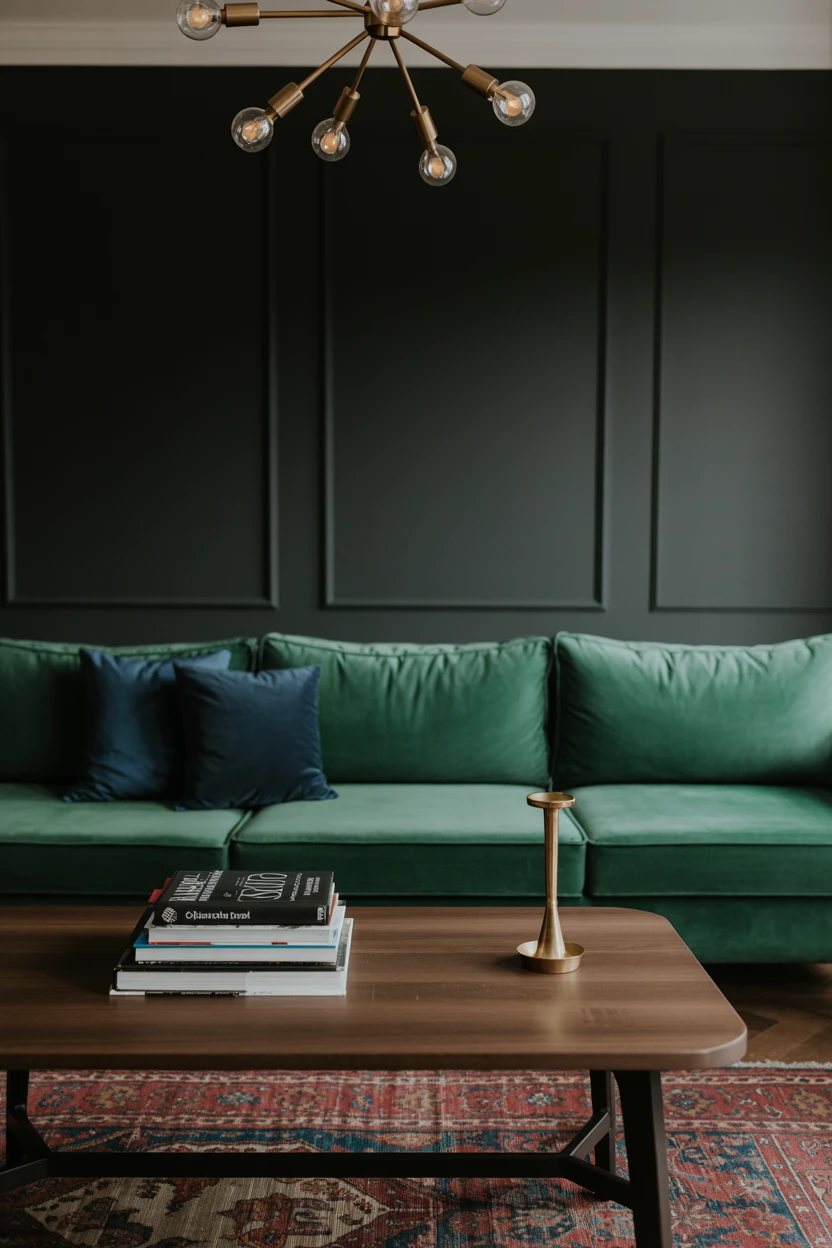 Create a Moody and Dramatic Vibe With Charcoal Gray Walls