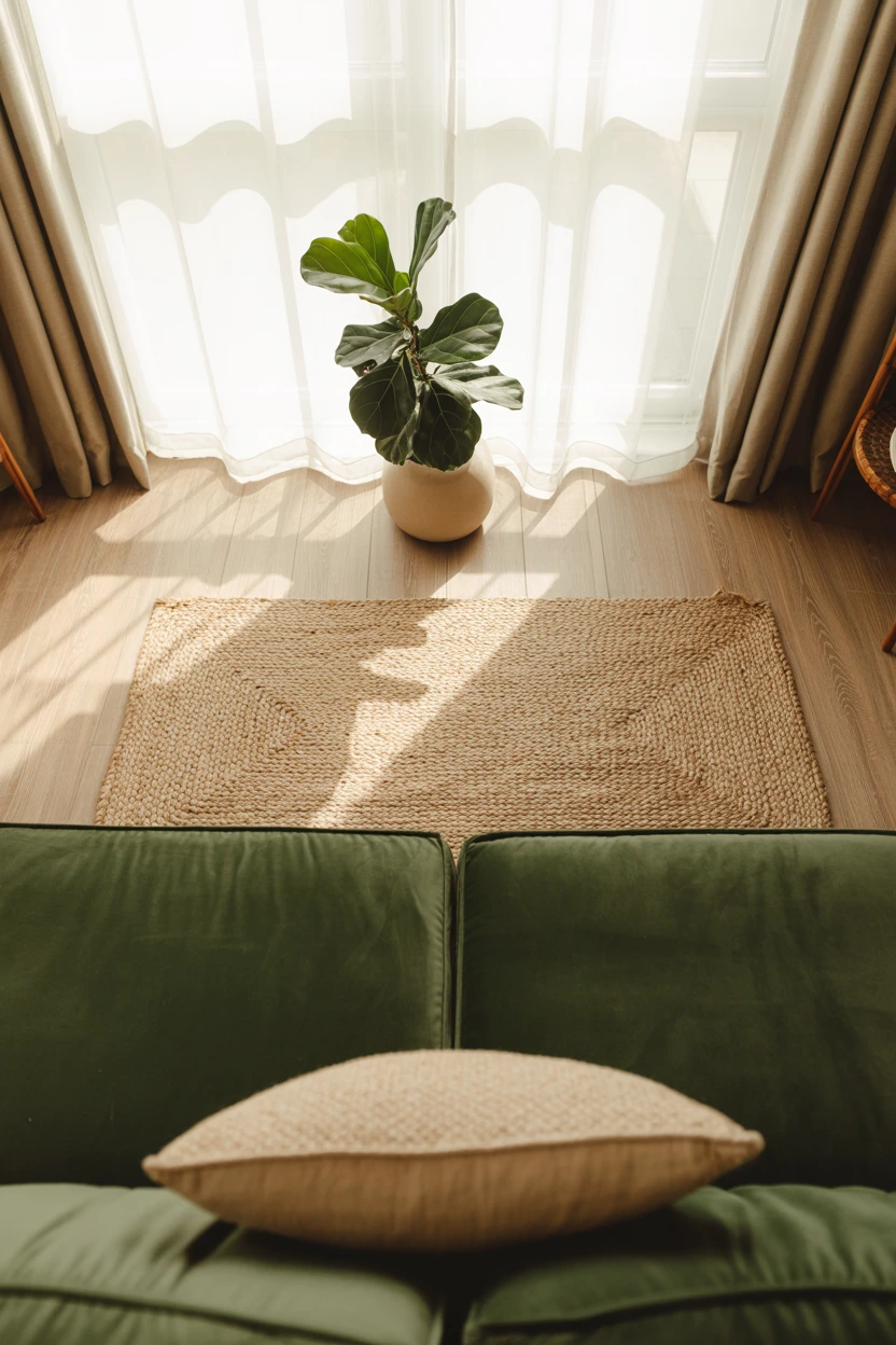 Ground the Space With a Natural Jute or Sisal Rug