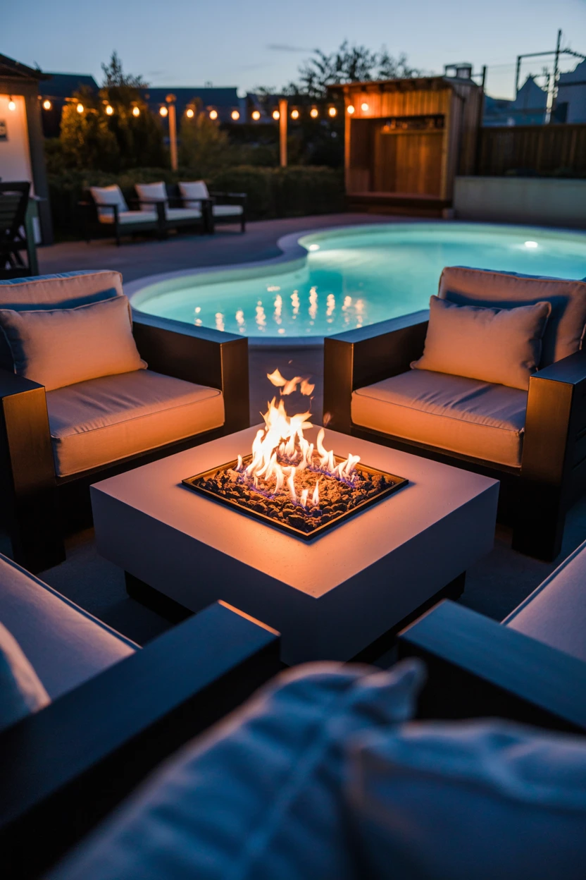 Create a Cozy Fire Pit Lounge Area Nearby