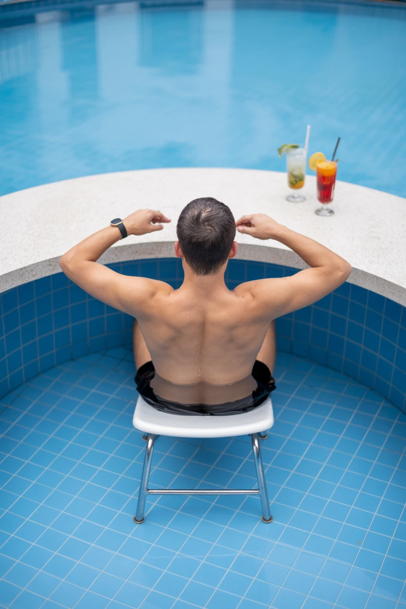 Carve Out Space for In-Pool Bar Seating