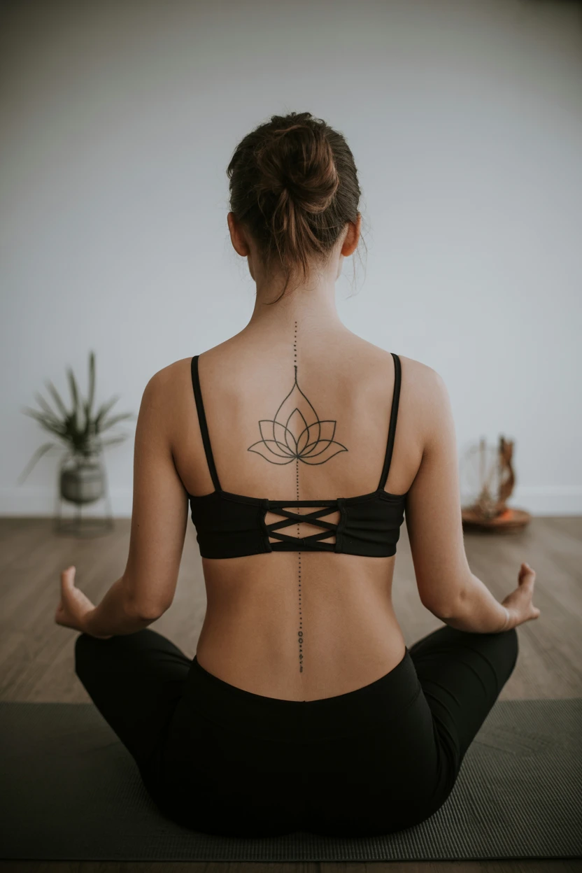 Geometric Lotus and Unalome