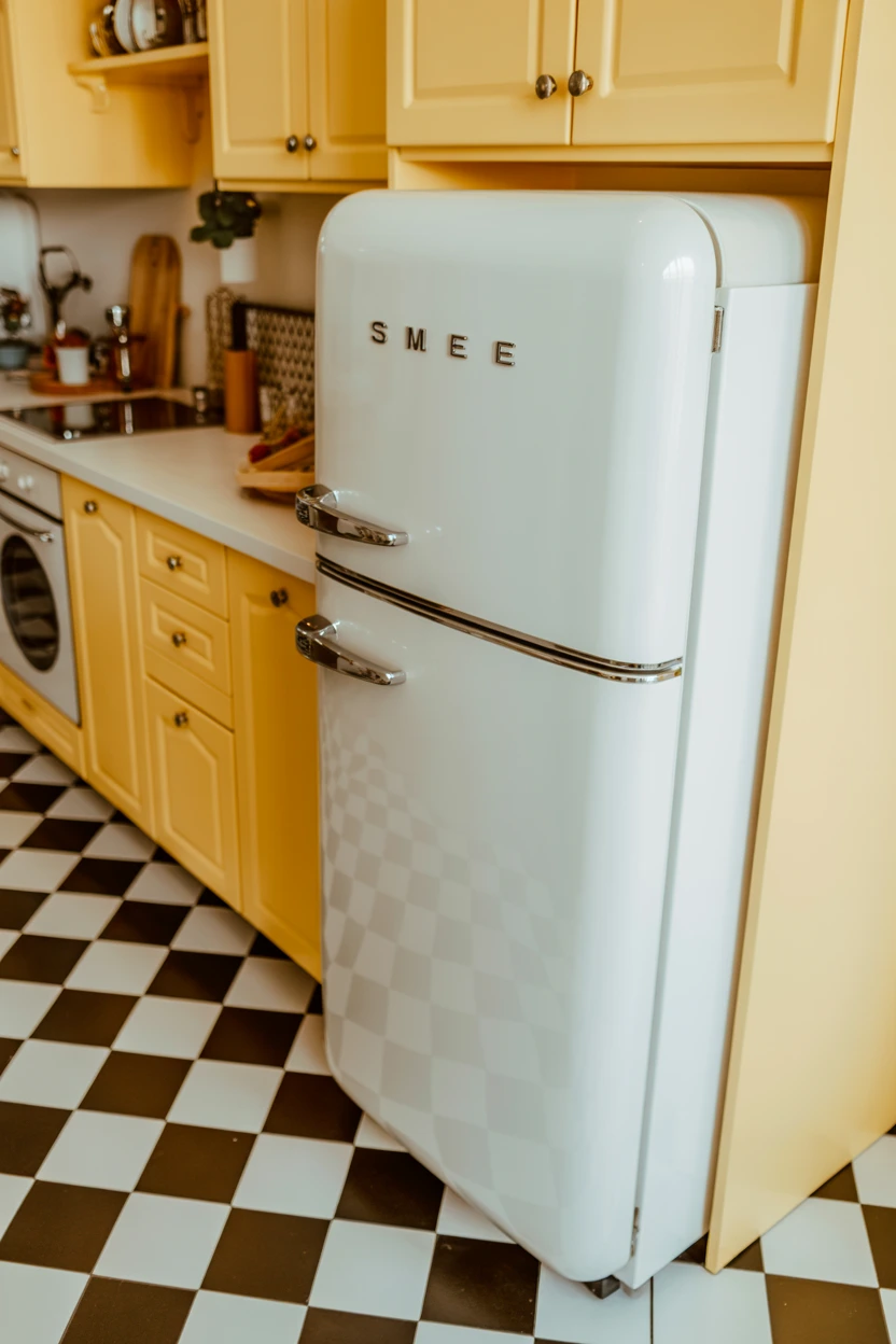 Choose White Retro-Style Appliances for a Nostalgic Vibe