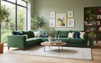 20 Stunning Living Rooms Featuring Green Sofas
