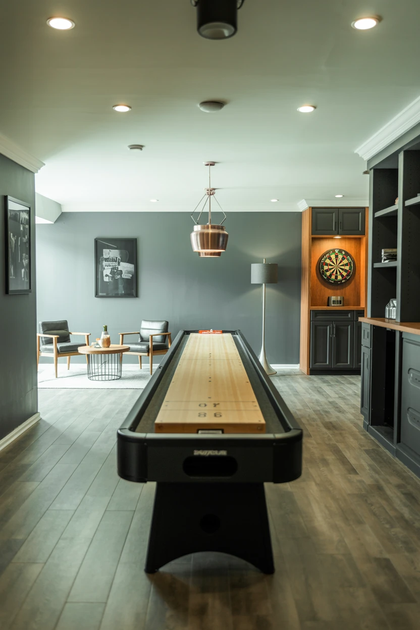 Modern Game Room for All Ages