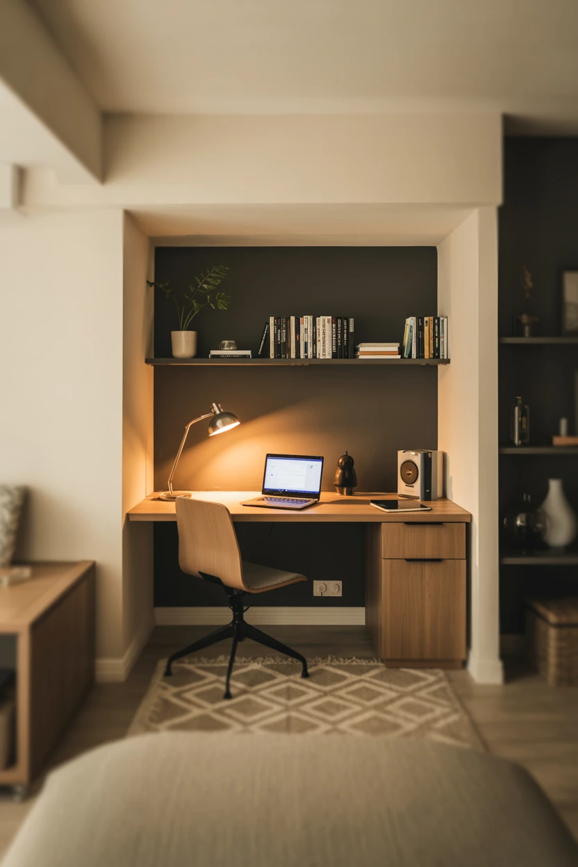 The Undisturbed Basement Home Office