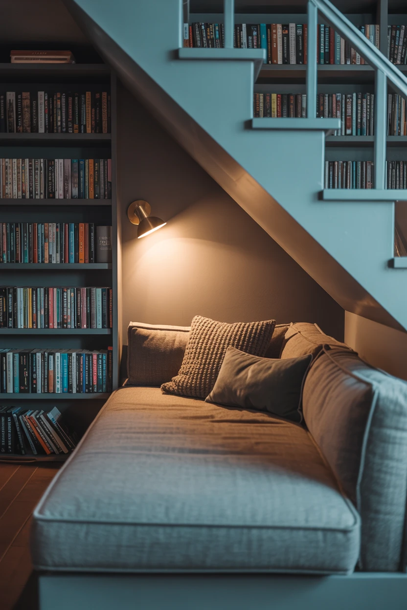 The Cozy Reading Nook Under the Stairs