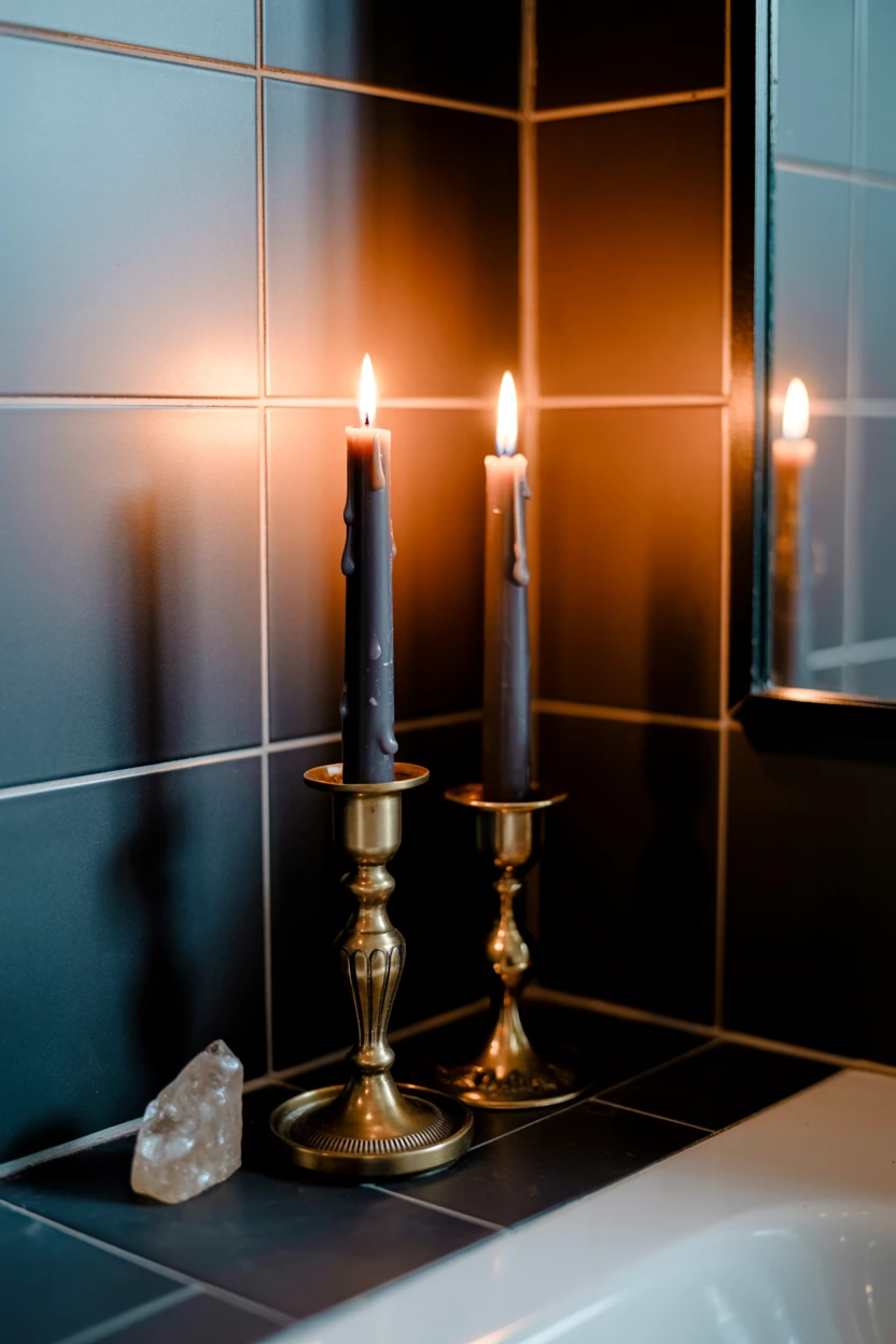 Light the Way with Black Beeswax Taper Candles