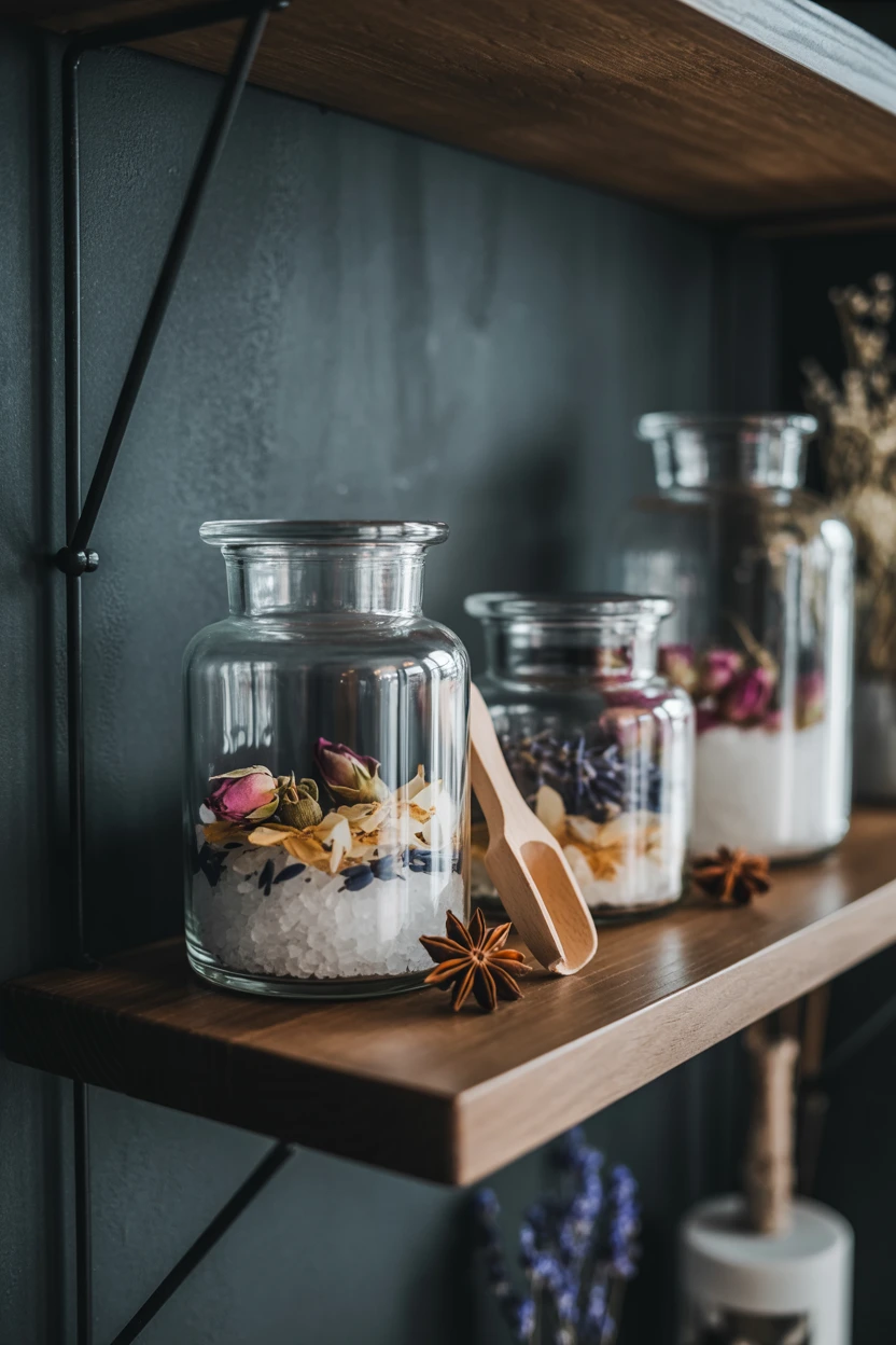 Use Apothecary Jars for Magical Bath Soaks