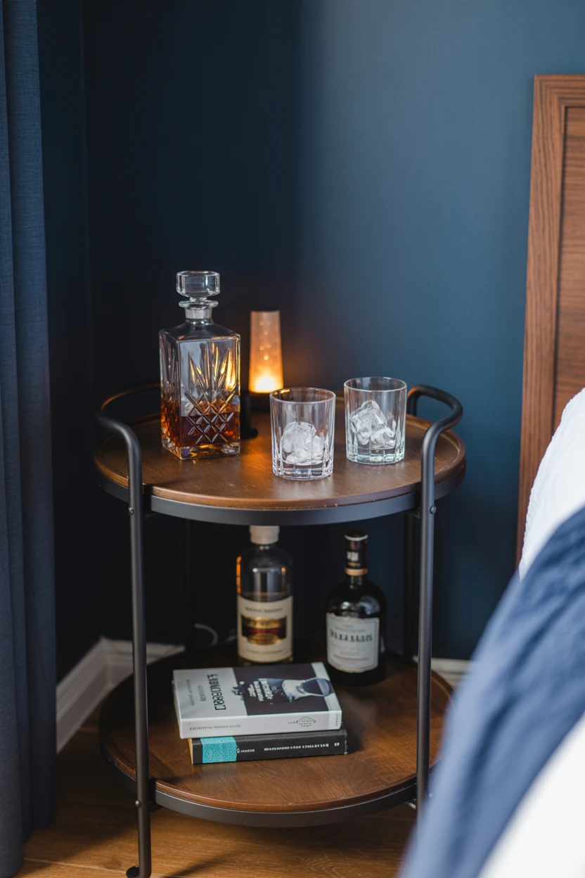 Style a Small Bar Cart Corner