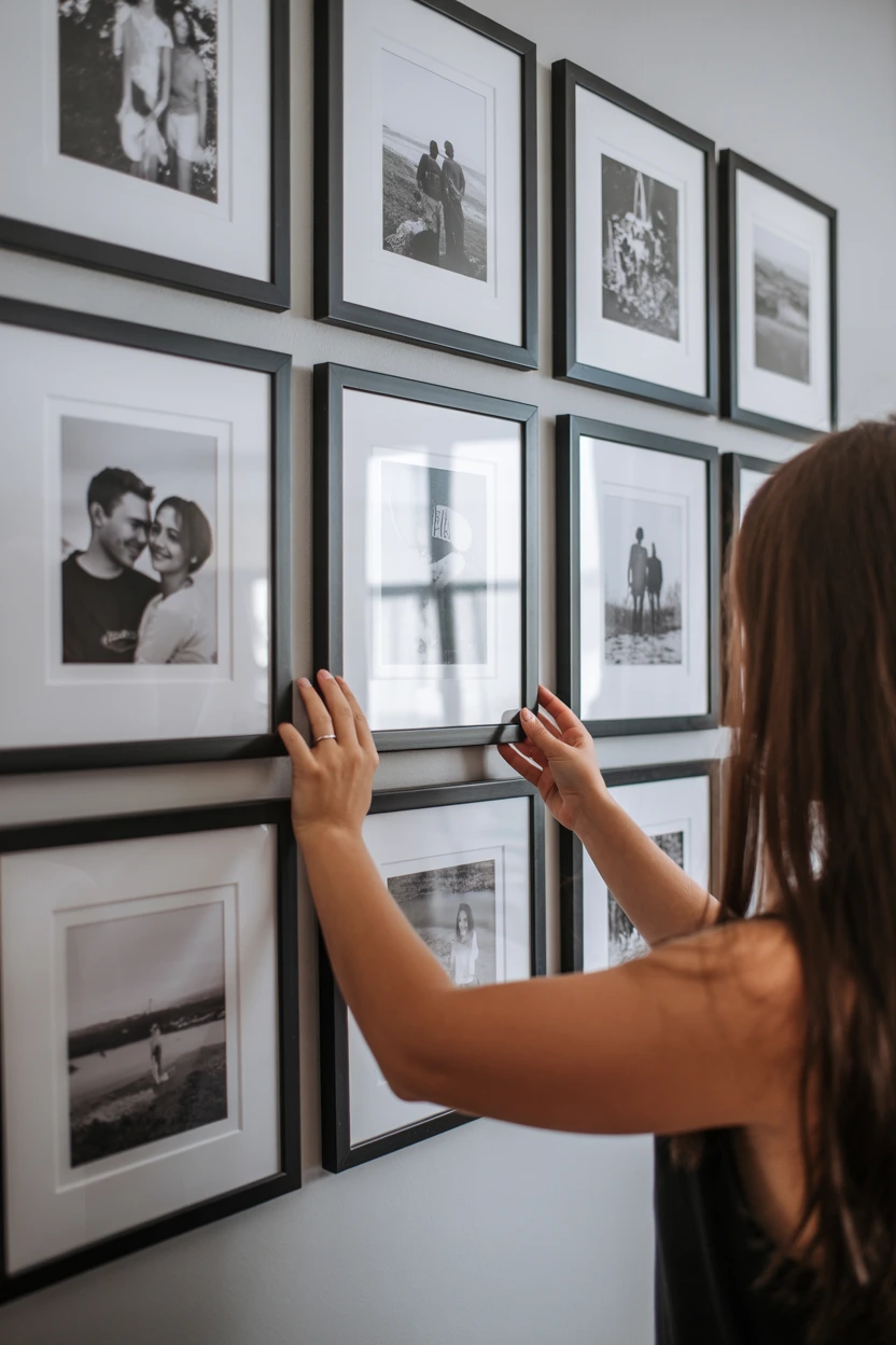 Frame Black and White Personal Photos