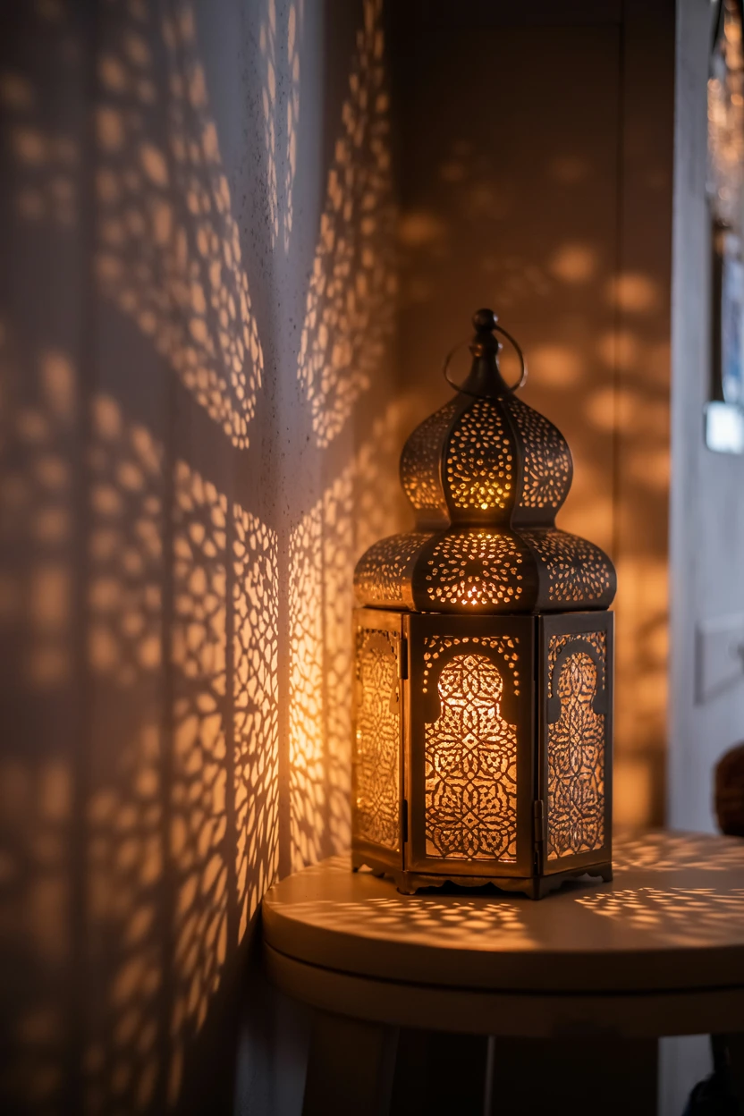Use Moroccan Lanterns for Patterned Light