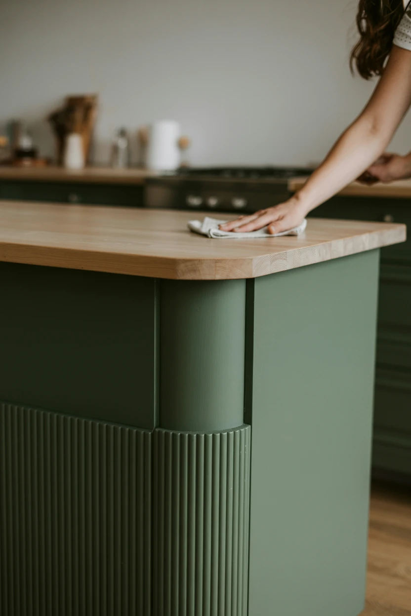 The Fluted Detail DIY Island