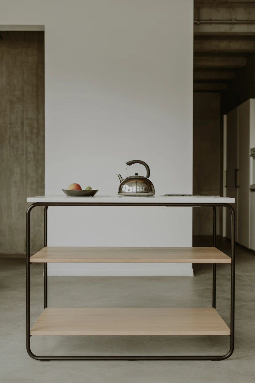 The Minimalist Metal Frame Island