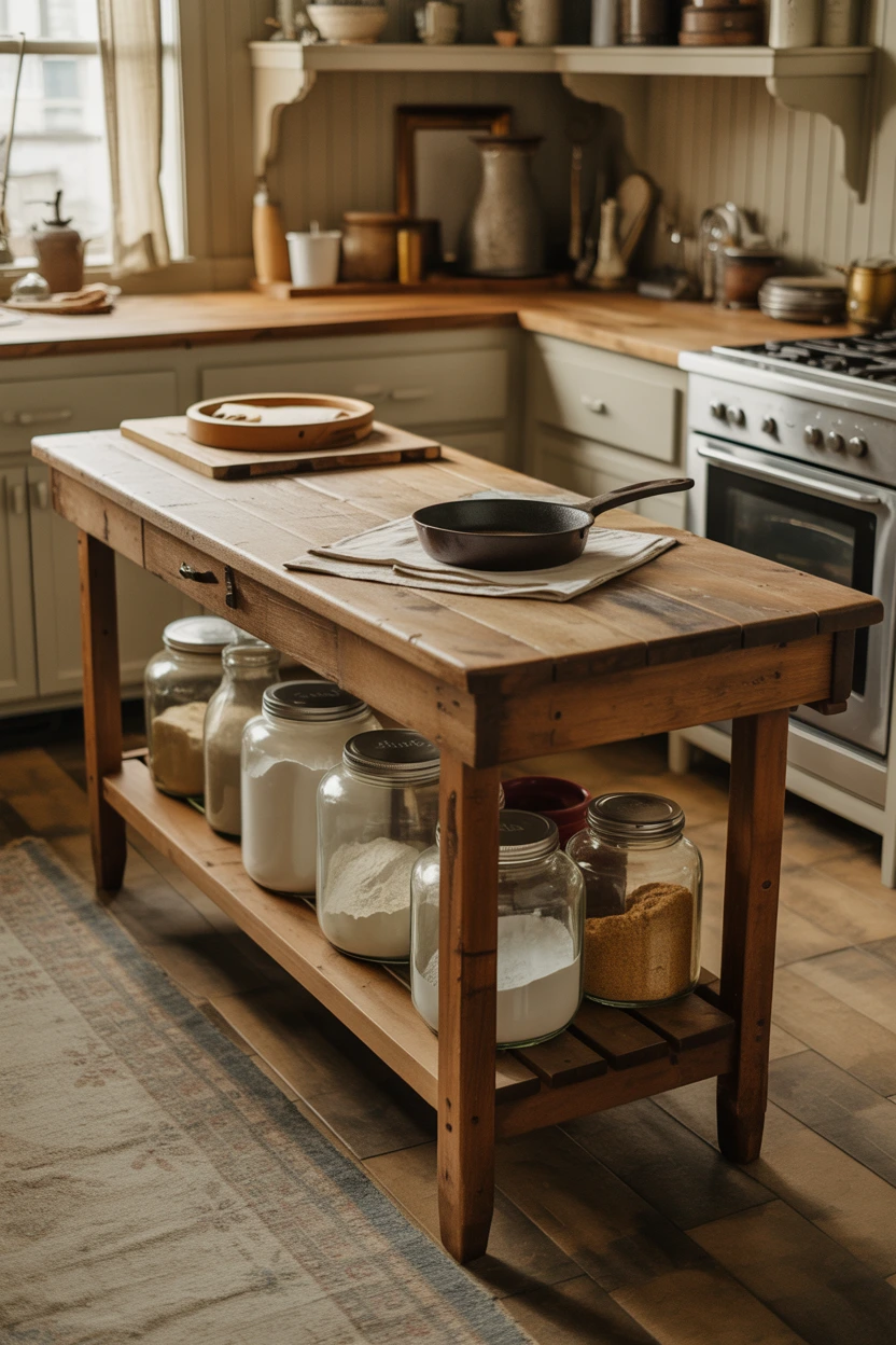 A Vintage Workbench for Rustic Charm