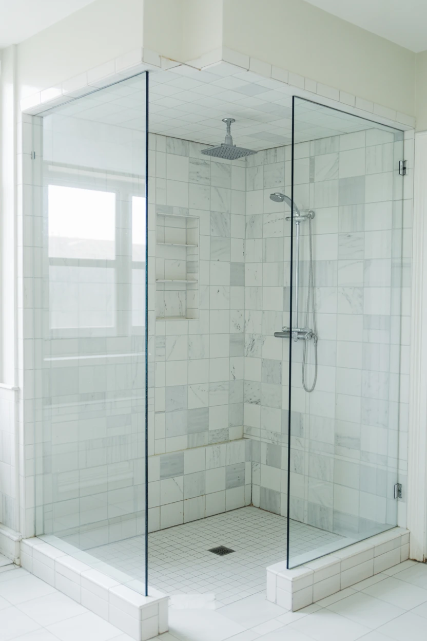 Opt for a Minimalist, Frameless Glass Shower