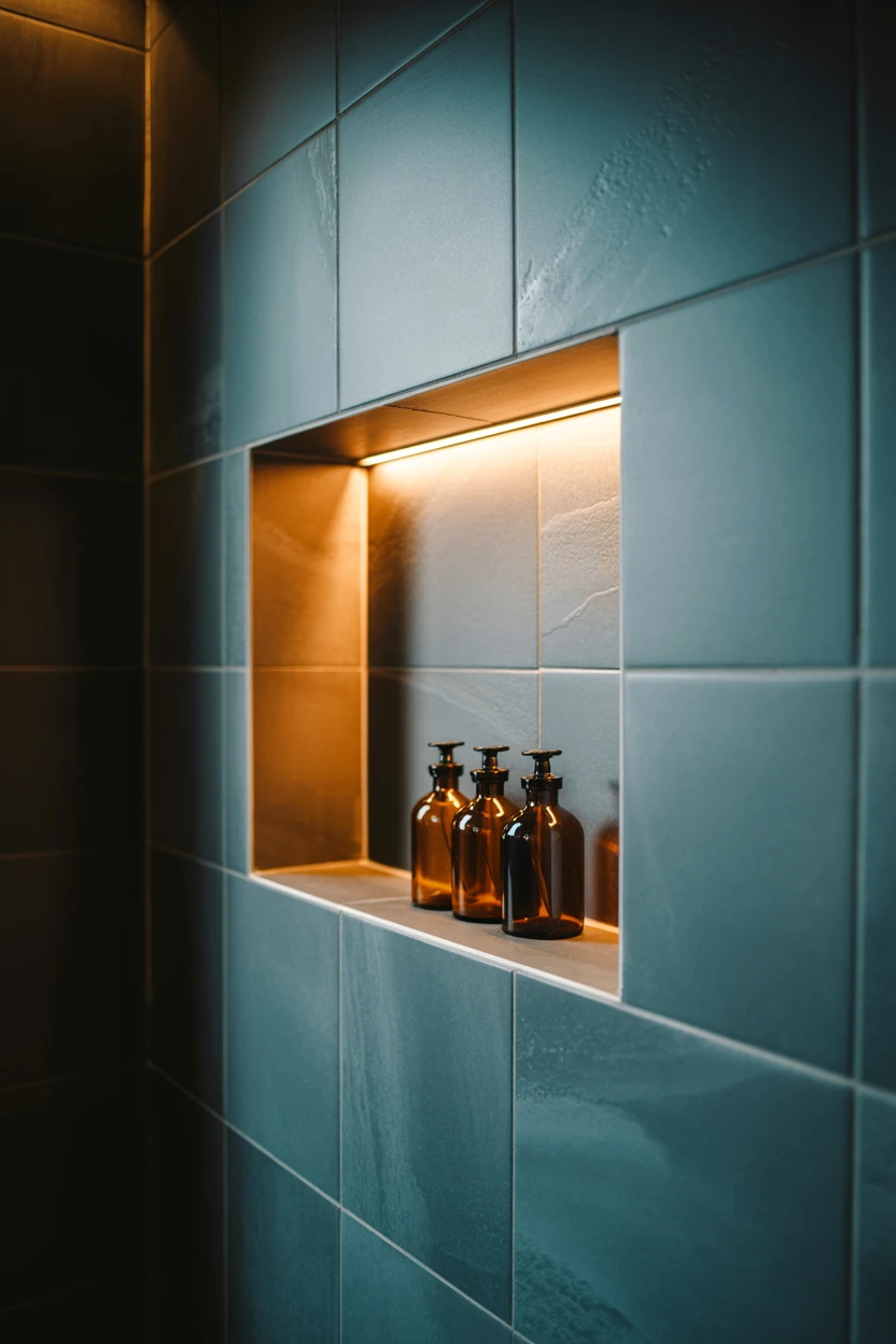 Carve Out a Built-In Shower Niche with LED Lighting