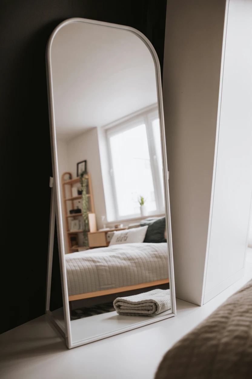 Add a Full-Length Mirror with an Arched Top