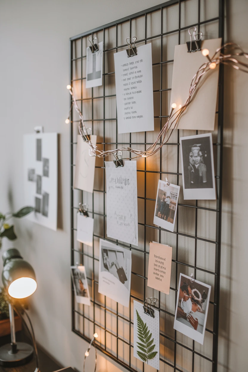 Style a Themed Cork Board or Wire Grid Mood Board