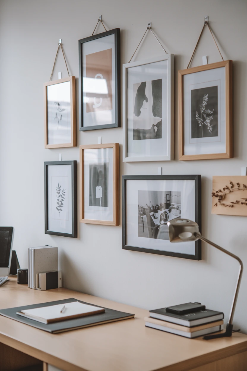 Create a Command Hook Gallery Wall with Lightweight Frames