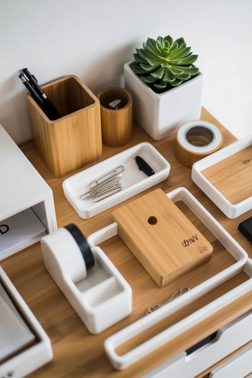 Organize Your Desk with a Cohesive Set of Accessories