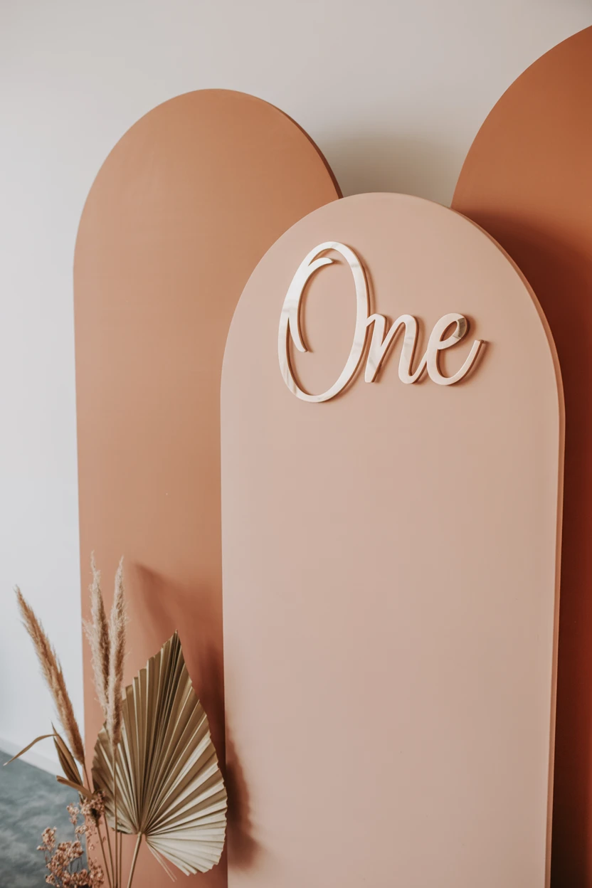 A Simple Arch Backdrop with a Single, Elegant Word