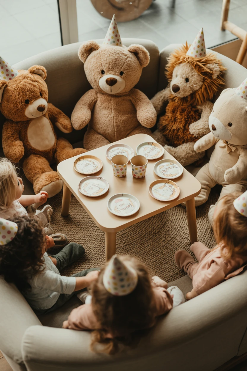 Stuffed Animal Guest Seating Area for Little Friends