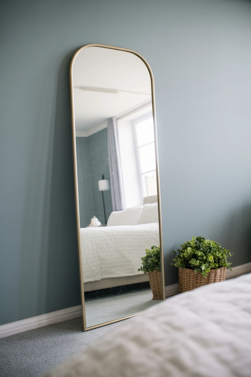 Use a Full-Length Mirror to Add Depth and Light