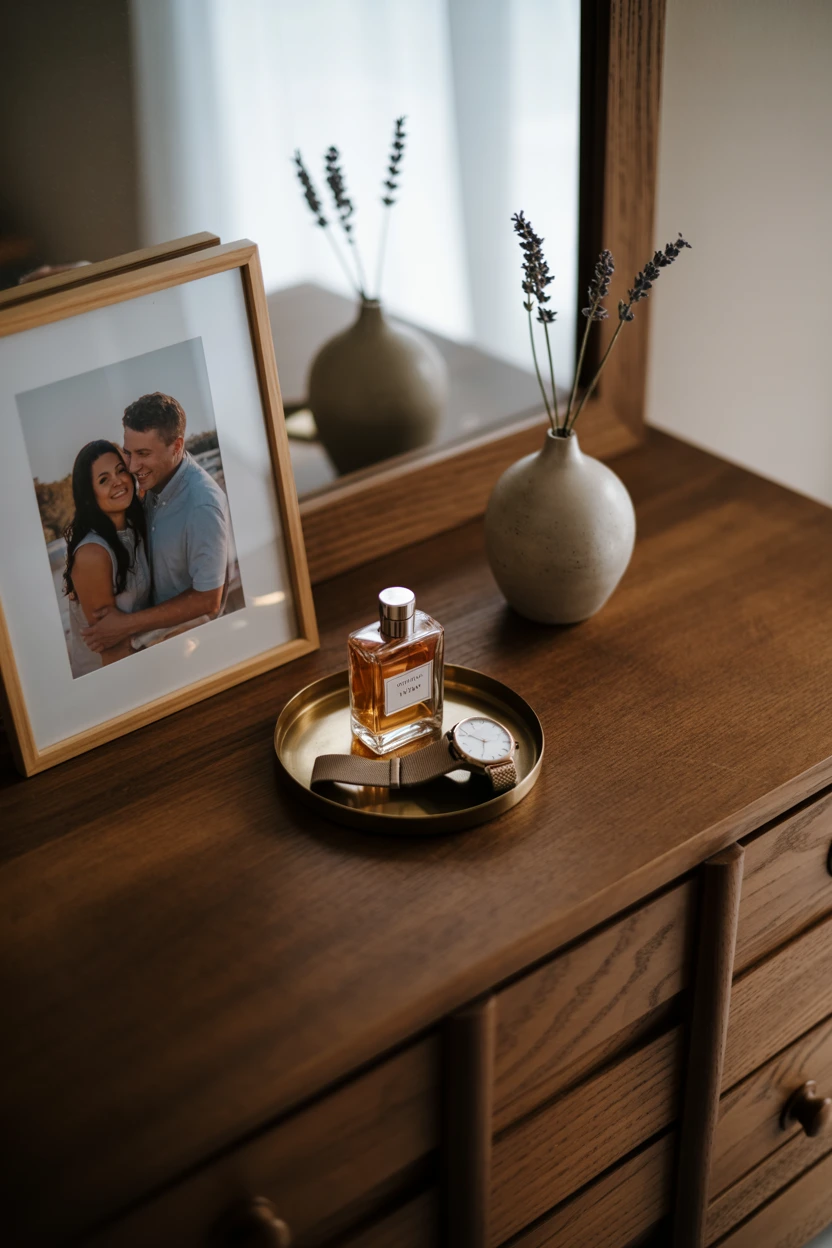 Style a Dresser with a 'Couple's Vignette'