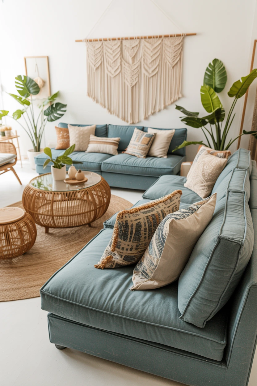 Go for a Bohemian Vibe with Rattan and Macrame