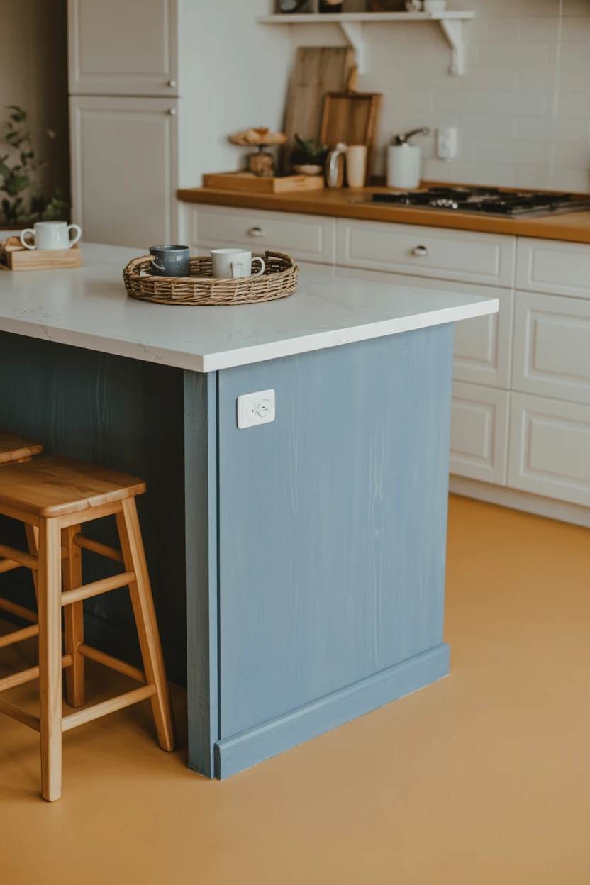 Denim Blue Island for a Casual, Relaxed Vibe