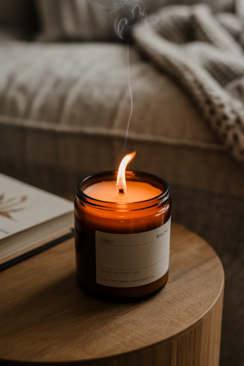 Burn Scented Candles with Sandalwood and Clove Notes
