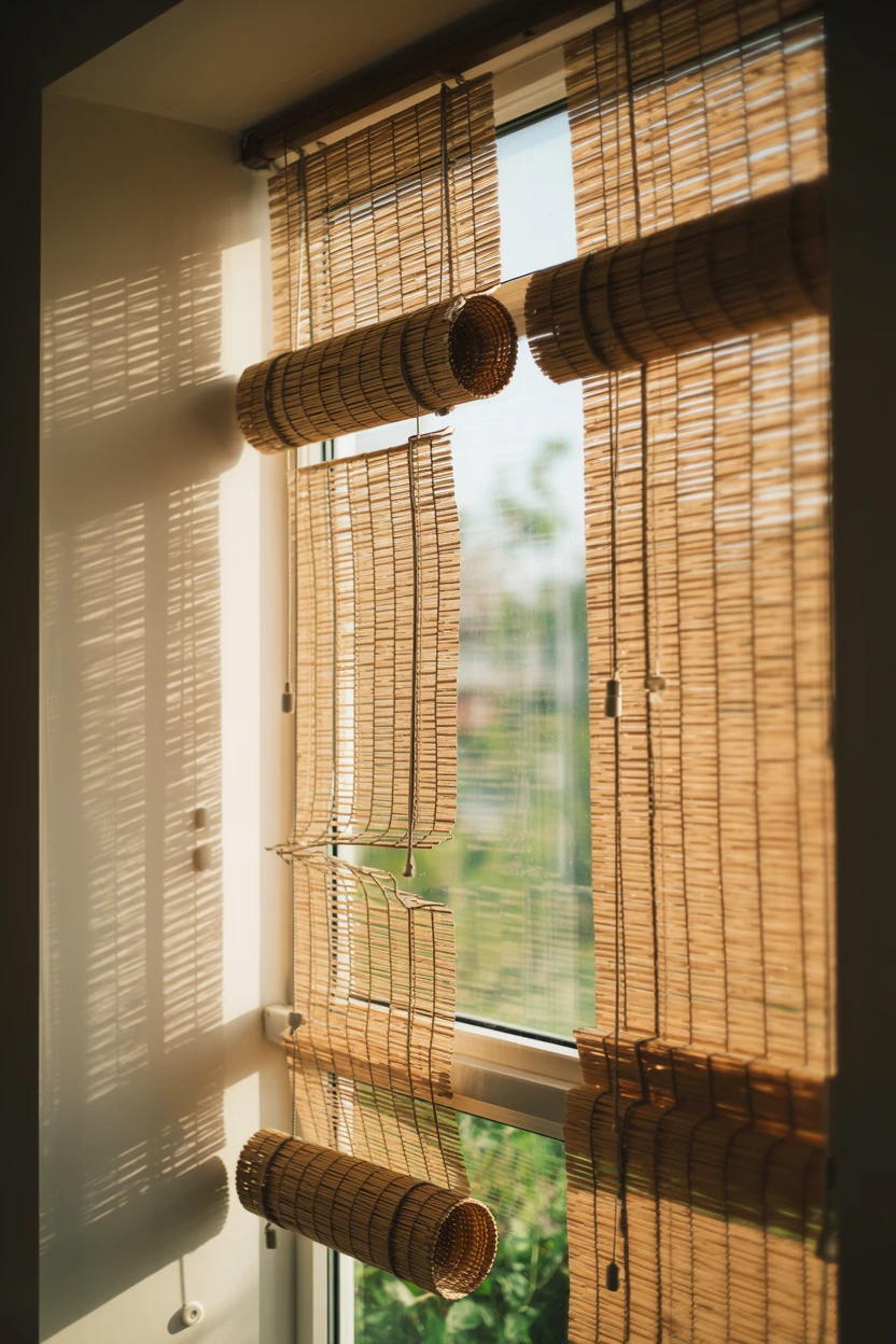 Install Woven Wood or Bamboo Window Blinds