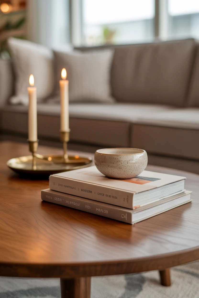 Choose a Warm Walnut Wood Coffee Table