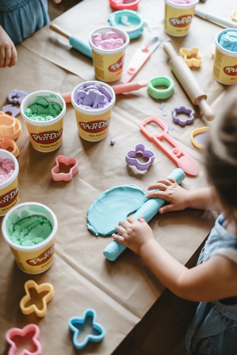 Set Up a Pastel Play-Doh Creation Station