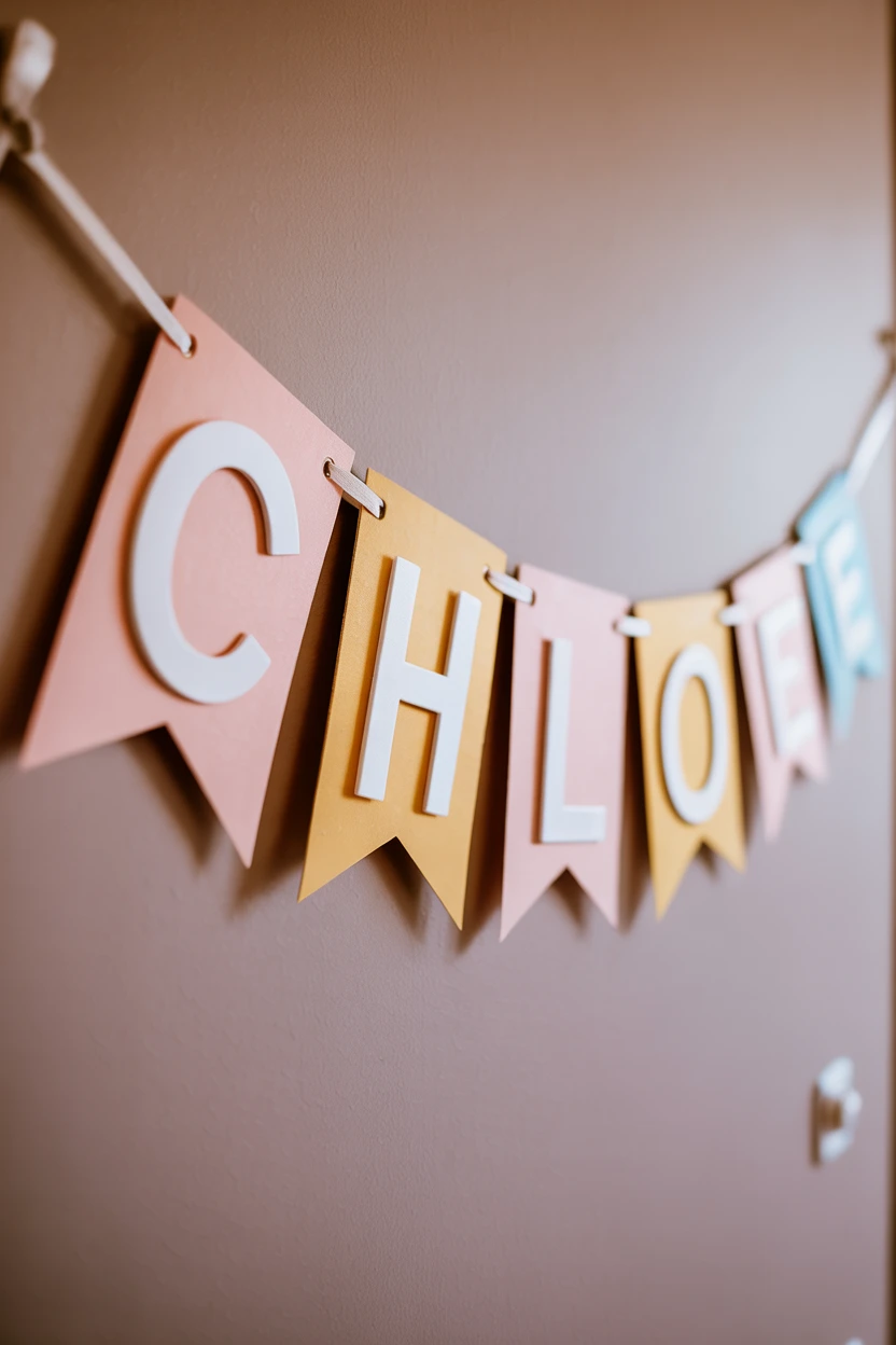 Craft a Personalized Pastel Name Banner
