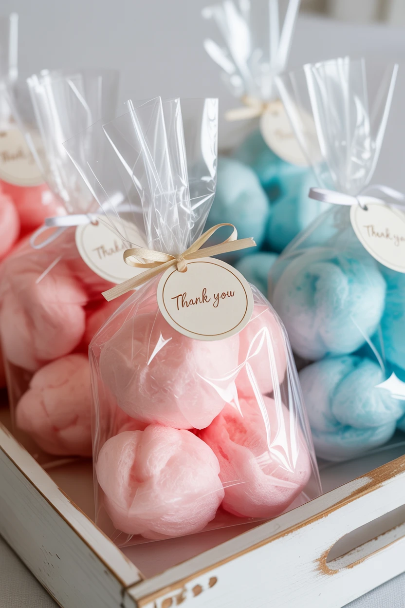Offer Pastel-Colored Cotton Candy Favors