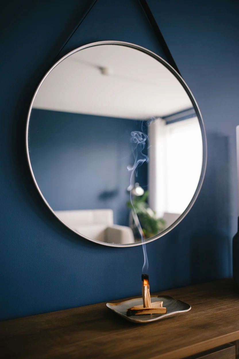 Use a Round Mirror to Symbolize the Moon