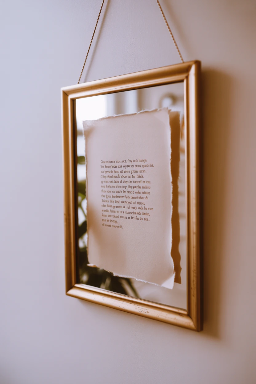 Frame a Meaningful Quote or Poem
