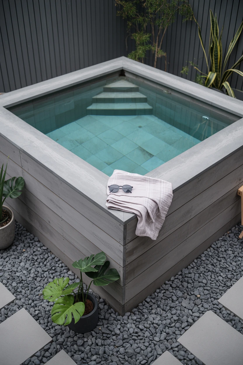 The Board-Formed Concrete Plunge Pool