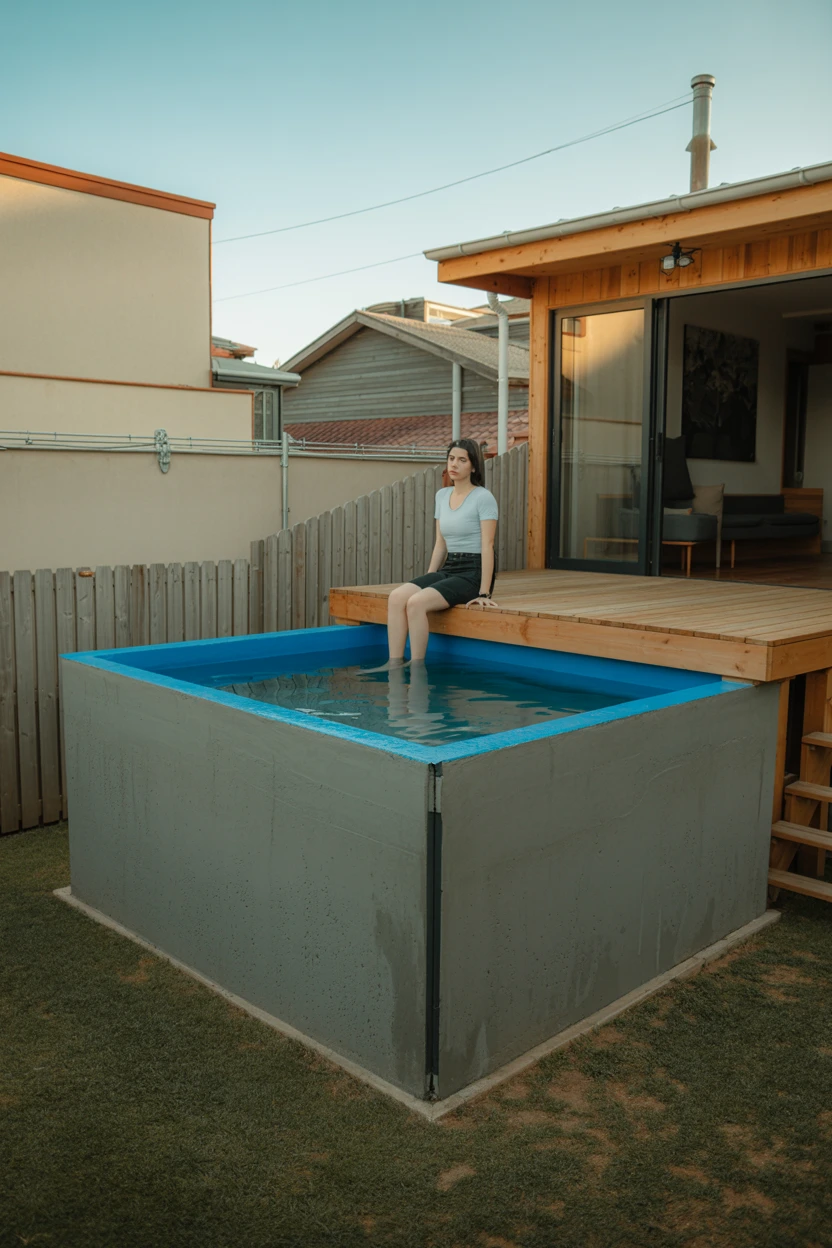 The Half-In, Half-Out Deck Pool