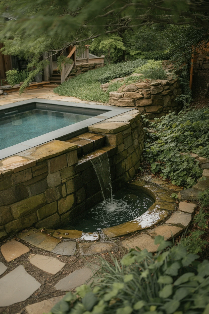 The Semi-Inground Hillside Pool