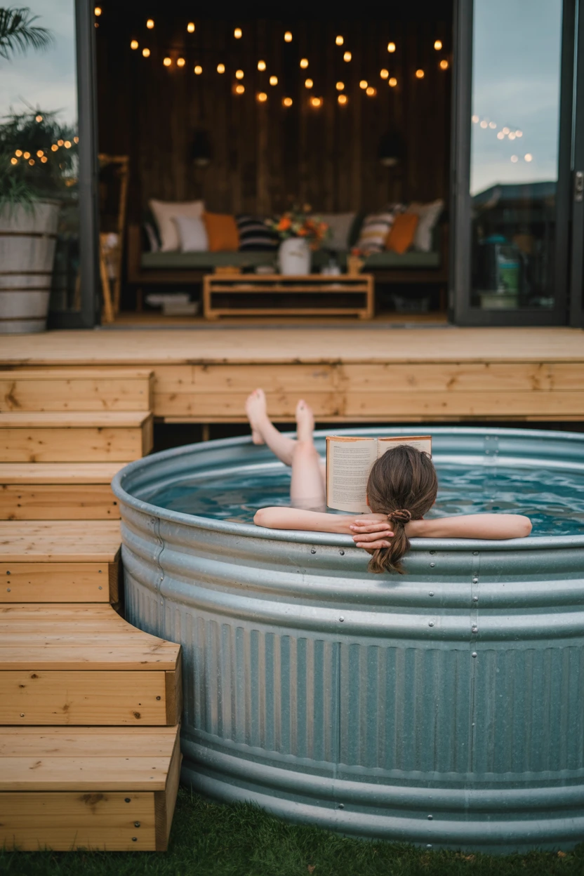The Deck-Integrated Stock Tank Pool