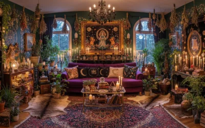 23 Enchanting Witchy Maximalism Living Room Decor Ideas